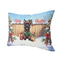 thumbnail image 2 of Merry Christmas Woofmas Xmas Noel Scottish Terrier Elf Candy Cane Snow Pillow Cushion Double Sided Scottie Dog Lover Gifts Throw Pillow - 13017, 2 of 4