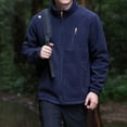 thumbnail image 2 of Chaqueta polar de invierno para hombre, de talla grande, con bolsillos, de color liso, informal, gruesa y abrigada, resistente al frío, 2 of 5