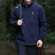 thumbnail image 2 of Chaqueta polar de invierno para hombre, de talla grande, con bolsillos, de color liso, informal, gruesa y abrigada, resistente al frío, 2 of 5