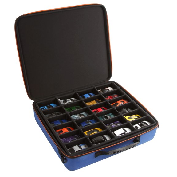 Estuche organizador para autos de juguete 2TUFF, 48 compartimentos, 35 x 32 x 9 cm