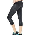 thumbnail image 2 of Aeropostale Womens Shimmer Crop Yoga Pants, Black, Juniors, X-Small, 2 of 3