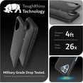 thumbnail image 2 of TUDIA MergeGrip Fairphone 5 Case 2023 Military Grade Dual Layer Cover - Matte Black, 2 of 6