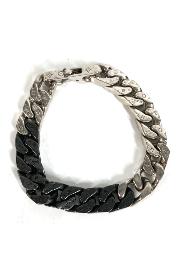 Pre-Owned LOUIS VUITTON M00535 Monogram Bracelet LV Chain Links M Accessory Jewelry Metal Men's...