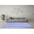 thumbnail image 3 of Ahgly Company Machine Washable Indoor Square Abstract Blue Contemporary Area Rugs, 6' Square, 3 of 4