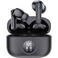 thumbnail image 1 of Verdaderos Auriculares Inalámbricos con Cancelación Activa de Ruido Bluetooth 5.3 TWS con 4 Micros ENC, Estuche de Carga con Indicación de Nivel de Batería, Baja Latencia, Tiempo de Reproducción de 30 Horas, 1 of 6