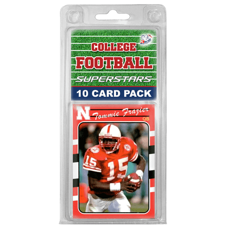 Nebraska Football Team- (10) Card Pack College Football Different Nebraska Superstars Starter Kit! Comes in Souvenir Case! Great Mix of Modern & Vintage Players for the Super Husker Fan! By 3bros