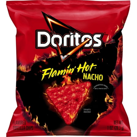 Doritos Tortilla Chips Flamin' Hot Nacho Flavored 1 Ounce