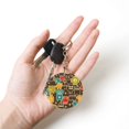 thumbnail image 5 of Naloa Robot and Monsters Print Round Keychain Keychain Key Ring, Key Tag, Key Chain Bulk for Gift Accessories (Round), 5 of 7