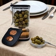thumbnail image 3 of Frasco para encurtidos con 2 tenedores, separador de jugo y humedad, recipiente hermético para verduras encurtidas a prueba de fugas, 3 of 8