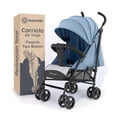 thumbnail image 1 of Carriola de Bastón para Bebé Esquimal, Carreola de Viaje, Ligera, Toldo Amplio, Reclinación Total (Azul - Gris), 1 of 7