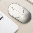 thumbnail image 2 of Matoen Wireless Mouse, Slim Silent Mouse 2.4G Portable Mobile Office Mouse with USB Receiver, 3 Adjustable DPI Levels for Notebook, PC, Laptop(Silver), 2 of 7