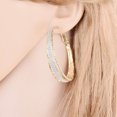 thumbnail image 3 of pitrice Boucles d'Oreilles Rondes pour Femmes Filles Boucles d'Oreilles en Alliage Mat Déclaration Bijoux de Mariage Cadeau, 3 of 7