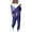 DT-Dark Blue, variant on DailyTrove Women's Long Sleeve Color-Block Tracksuit - Multi-Color, Slim Fit, Spring & Outdoor Activity Wear,Blue