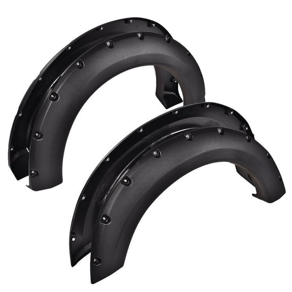 Black Fender Flares Pocket Riveted Fit for 2004-2008 Ford F150