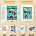 [2Pack] Kids Art Frames, 8.5x11 Kids Artwork Frames Changeable, White