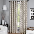 thumbnail image 3 of Elrene Home Fashions Creston Geometric Semi-Sheer Grommet Single Curtain Panel, 3 of 4