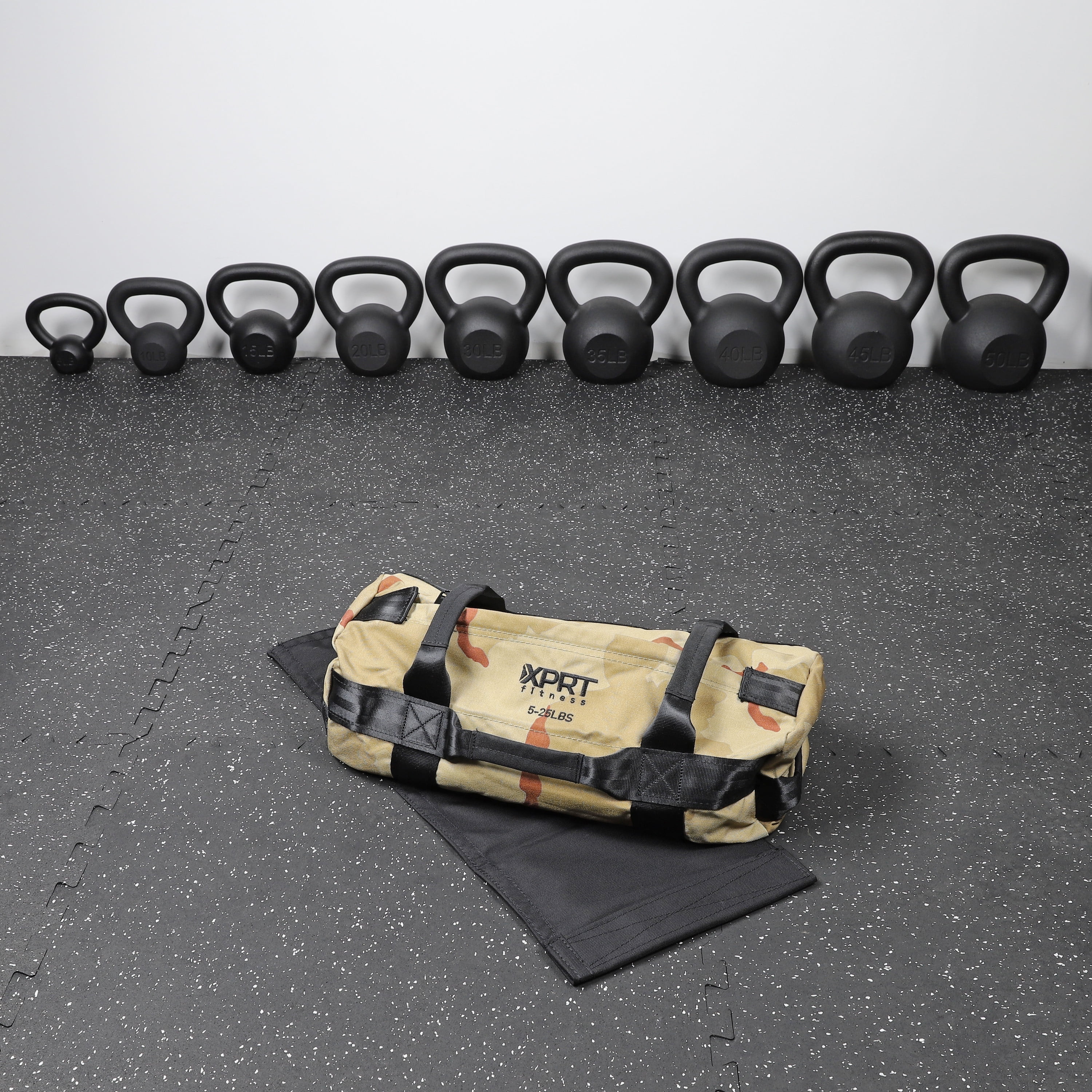 XPRT Fitness Workout Sandbag for Heavy Duty Workout Cross Training 7 Multi positional Handles Camo Combo Set of 3 Walmart