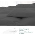 thumbnail image 5 of 1 PC Queen Size Down Alternative Comforter- Microfiber 300 GSM- Lightweight Comforter with Corner Tabs (90x92, Dark Grey), 5 of 5