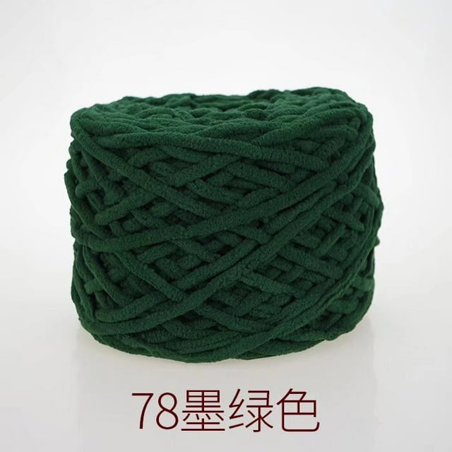 Nvzi Hilo de algodón para ganchillo, hilo fino para tejer a ganchillo, hilo de poliéster suave y duradero para tejer a mano y proyectos de manualidades, hilo verde oscuro, 2 rollos.