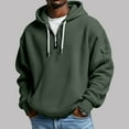 thumbnail image 6 of Big & Tall Hoodies for Men with Zipper and Pocket Plus Size Waffleknit Sweatshirts Mens Pullover Long Sleeve Solid Color Athletic Workout Hoodie Tops, 6 of 6
