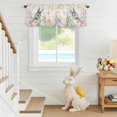 thumbnail image 6 of Valance Curtains for Kitchen Windows Easter Colorful Egg Spring Flower Rod Pocket Valance Farm Bunny Pastoral Plant Short Window Curtain Topper for Bedroom Living Room Bathroom 42x12in,1&nbsp;Panel, 6 of 9