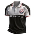thumbnail image 3 of 2026 New USA Soccer Jersey Mens, United States Jersey Soccer, Crew Neck Short Sleeve Sport Tee for Retro Streetwear Top for Adult(Black, M), 3 of 5
