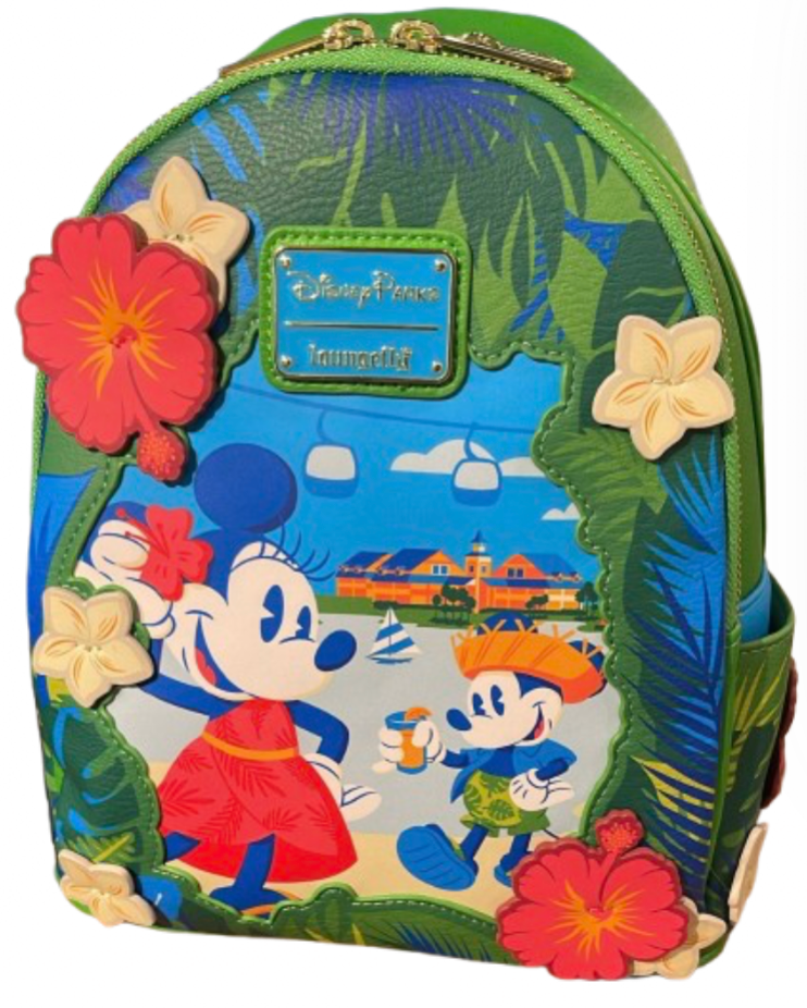 Disney Parks Minnie Mouse Rucksack Backpack Blue Sequins