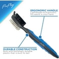 thumbnail image 5 of ProPlay Golf Club Cleaner Brush and Golf Groove Cleaner, Retractable Zip-Line Aluminum Carabiner, Lightweight and Ergonomic Design, Easily Attaches to Golf Bag, Blue, 5 of 5
