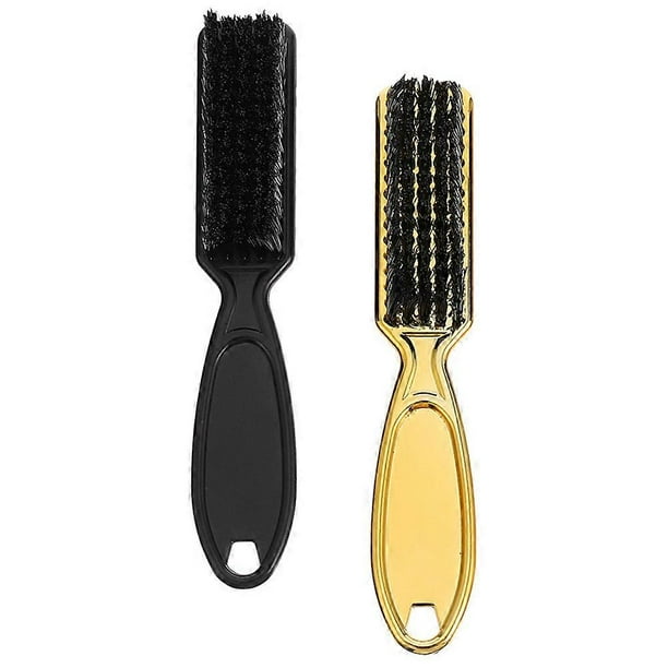 Cleaning Hair Brush Handheld Shredded Hair Brush for Barber 2Pcs Set