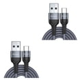 thumbnail image 4 of Sidaley Cable USB tipo C 5A para Mate 30 P30 P20 Pro Lite, de carga rápida USBC tipo C, Cable de USB-C gris 1m 2piezas, 4 of 5