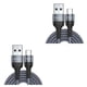 thumbnail image 2 of Sidaley Cable USB tipo C 5A para Mate 30 P30 P20 Pro Lite, de carga rápida USBC tipo C, Cable de USB-C gris 1m 2piezas, 2 of 5