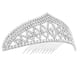 thumbnail image 1 of KAKOWELY Coronas de cristal para mujer, tiara de novia, diadema de reina real, tocados de princesa para mujer, coronas de plata para novia, boda, graduación, fiesta de cumpleaños, 1 of 4