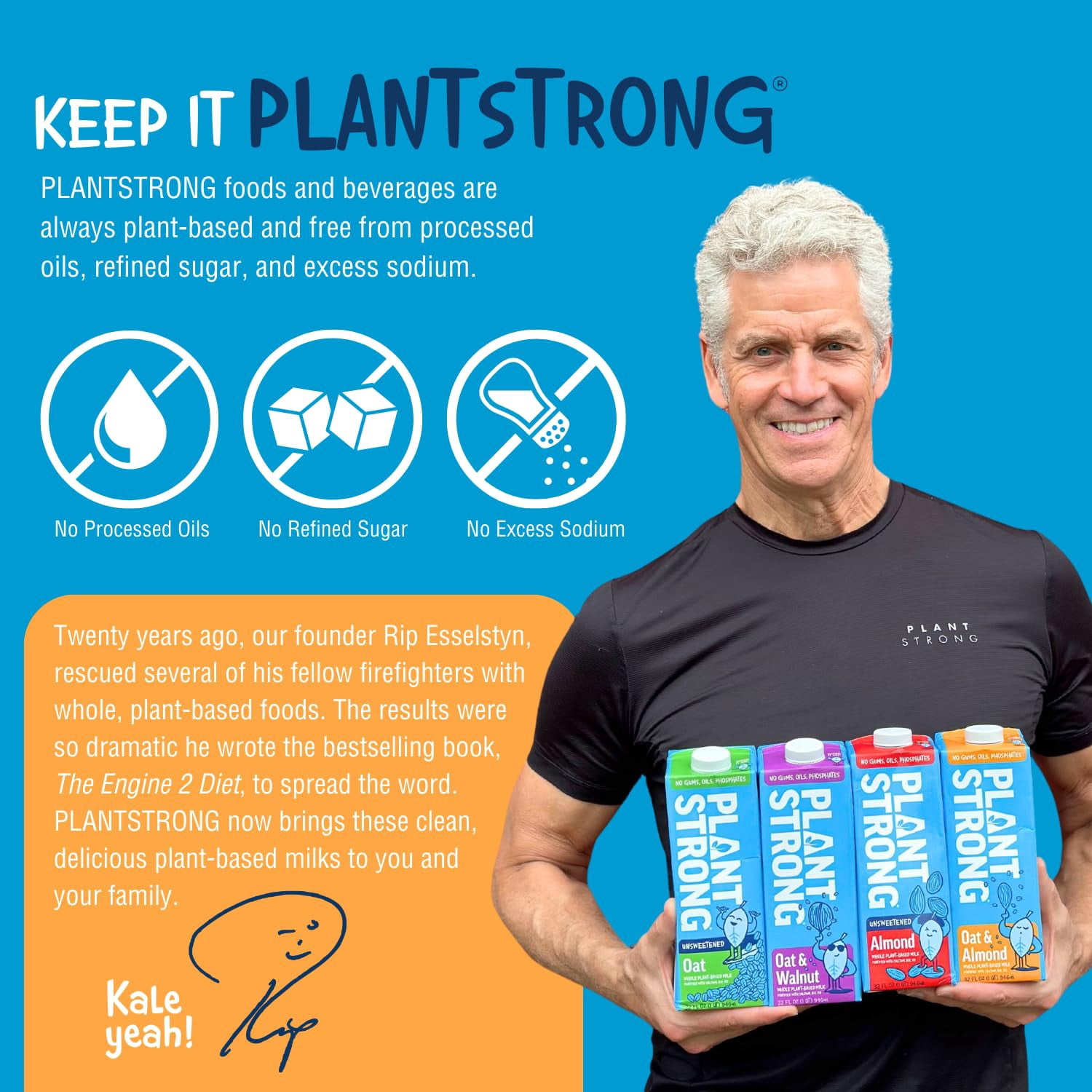 (Pack Of 6) Plantstrong Milk Oat & Almond 32 Fo