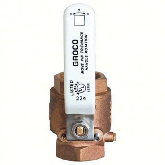 Groco IBV Series Bronze Full Flow In Line Ball Valve with BSPP Thread