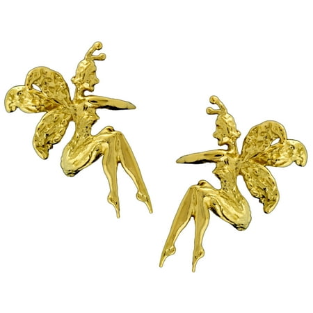 Ear Charms Farie Gold On Silver Cuff Earrings Farie Gold On Silver Ear Cuff Earrings