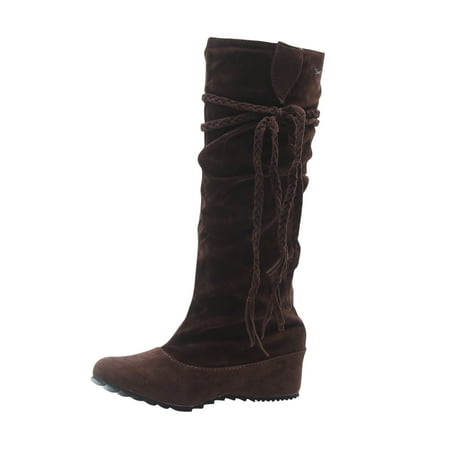 

asdoklhq Boots Under $15 Women s Winter Frosted Tassel Boots with High Tube Round Head and Low Heel