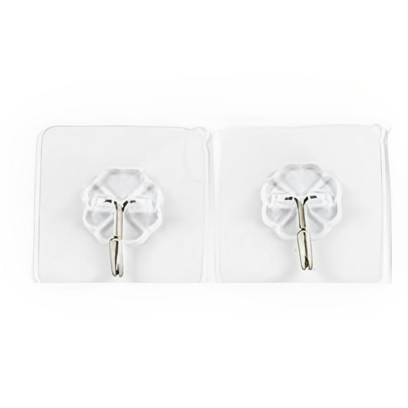 maskred Pack of 2 Hangers Wall Self-adhesive Removable Hooks Kitchen Plastic Storage Towel Organization Door Tile Mirror Organizer