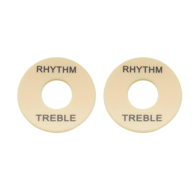 Musiclily Placa Selector Rhythm Treble para Guitarra Les Paul, Marfil (2 piezas)