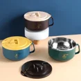 thumbnail image 2 of Cuenco para Ramen, cuenco para Fideos de acero inoxidable 304 con tapa, cuencos para fideos instantáneos resistentes al calor, vajilla de cocina, accesorios de cocina, 2 of 5