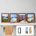 thumbnail image 4 of 8x10 Picture Frame, Wood Photo Frame Set for Wall or Tabletop, 8x10 Frame with Easel Back, Wood Grain Frame for Home Office Decor, Wall Mount Display for 8x10 Photos, 4 of 6
