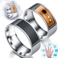 thumbnail image 4 of Tignapoo Silver NFC Smart Multi-Function Waterproof Ring - Stainless Steel Accessory with Size Chart, Quick Unlock for Devices, Information Sharing, and Application Control, No Charging Required, 4 of 6