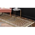 thumbnail image 3 of Rugs.com Rabia Collection Rug – 3' x 13' Runner Green Low Rug Perfect For Hallways, Entryways, 3 of 8
