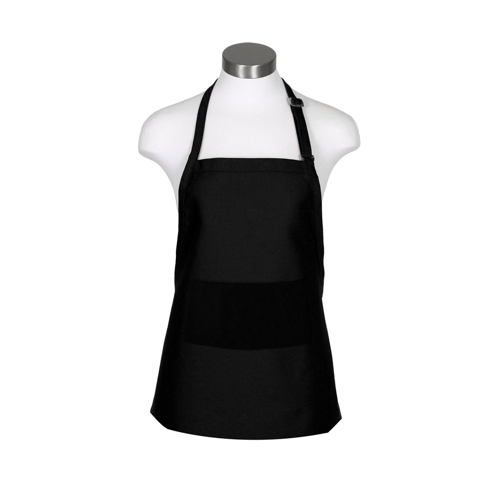 Adjustable Full Size Bib Apron with 2 Pockets Cooking Kitchen Aprons