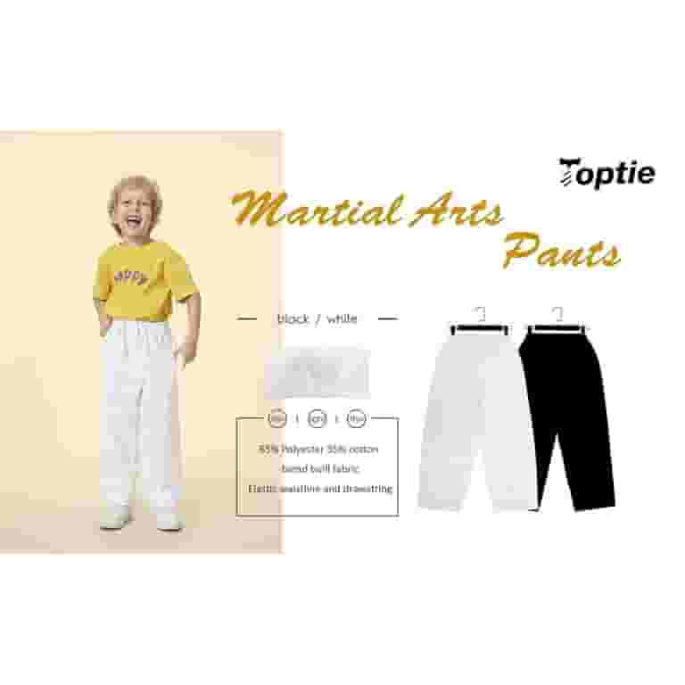 TOPTIE Adult Kids Karate Pants Martial Arts Pants Student Karate