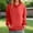 Red, variant on Hoodies for Women Polka Dot Print Long Sleeve Hooded Sweatshirts with Pocket 2025 Fall Winter Casual Trendy Loose Fit Tops