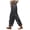 Dark Gray, variant on Women's Split Side Silk Satin Casual Pants, Summer Loose Elastic Waist Versatile Lounge Pants with Pockets (Khaki, XXL)