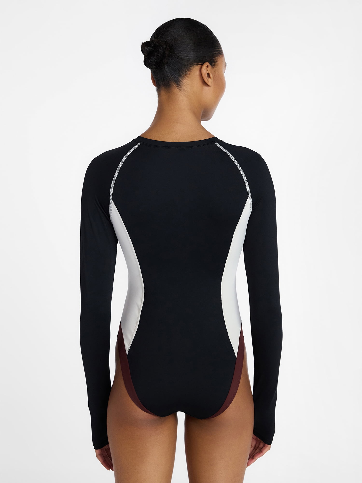 Ozark Trail Women's Swim Rash Guard with Long Sleeves, Size XS-3X