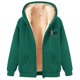 thumbnail image 2 of Chaqueta y sudadera informal con capucha de manga larga para mujer, con estampado de moda, de polar y capucha, 2 of 4