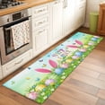 thumbnail image 2 of Easter 2'x6' Runner Rugs for Hallway Kitchen Bedside Non Slip Washable, Spring Easter Eggs Bunny Butterflies Green Entryway Rug Runners with Rubber Backing, Long Carpet Runner for Laundry Room, 2 of 8