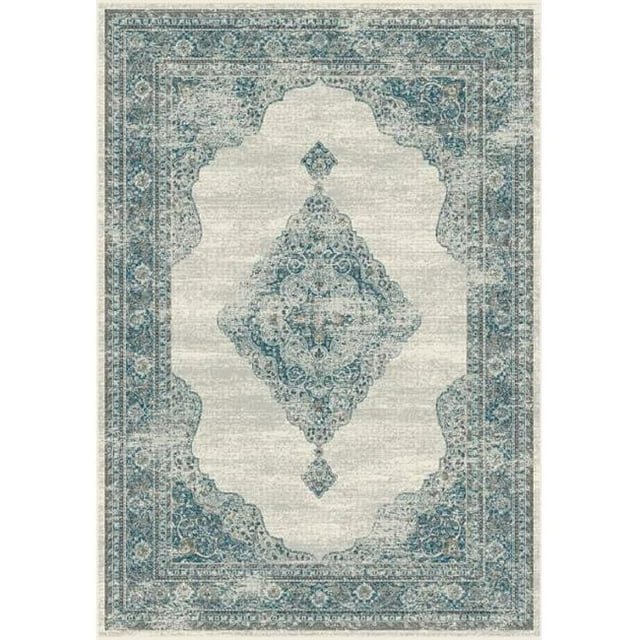 Dynamic Rugs RG28884166949 2 Pi 2 Po x 7 Pi 7 Po Royal 88416 Rectangle Tapis Traditionnel - 6949 Gris & Bleu
